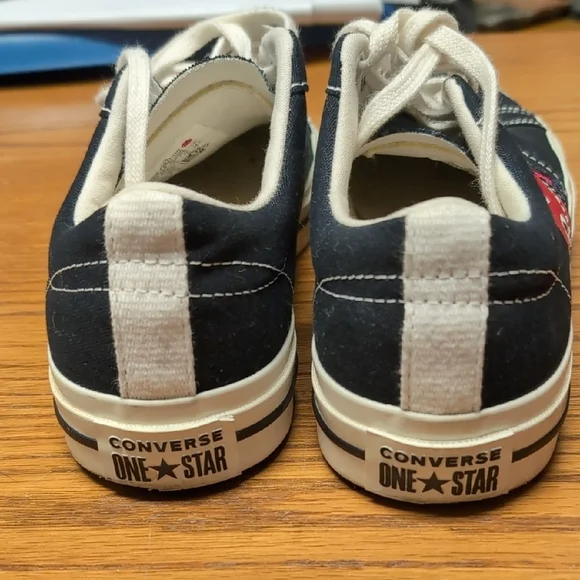 CDG x Converse Black Canvas Sneakers - Picture 7 of 10